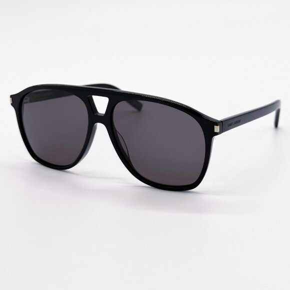 NEW SAINT LAURENT SL596 DUNE 001 OVERSIZED  BLACK WOMEN SUNGLASSES SAINT LAURENT - Picture 4 of 10
